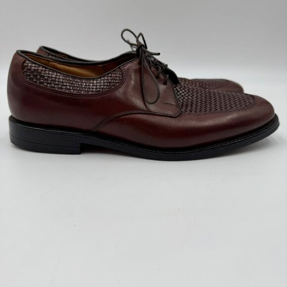 Allen Edmonds Norfolk Woven Leather Oxford Dress Shoes Brown Mens Size 7.5D - Picture 4 of 9